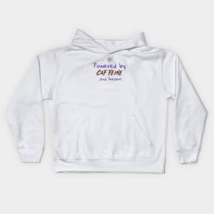 Powered by Caffeine and Dreams Kids Hoodie